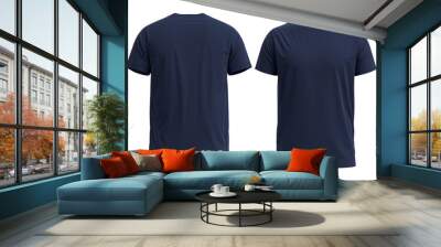 3D HQ Rendered T-shirt. With detailed and Texture. Color [ NAVY ] Wall mural